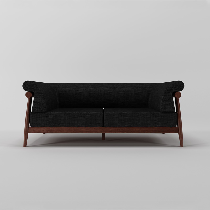 Oak ໄມ້ Milan Sofa Rustic