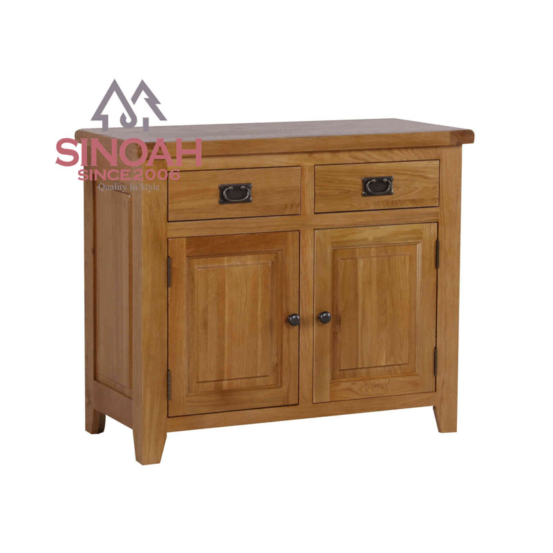 Rustic Oak 2 ປະຕູ Sideboard